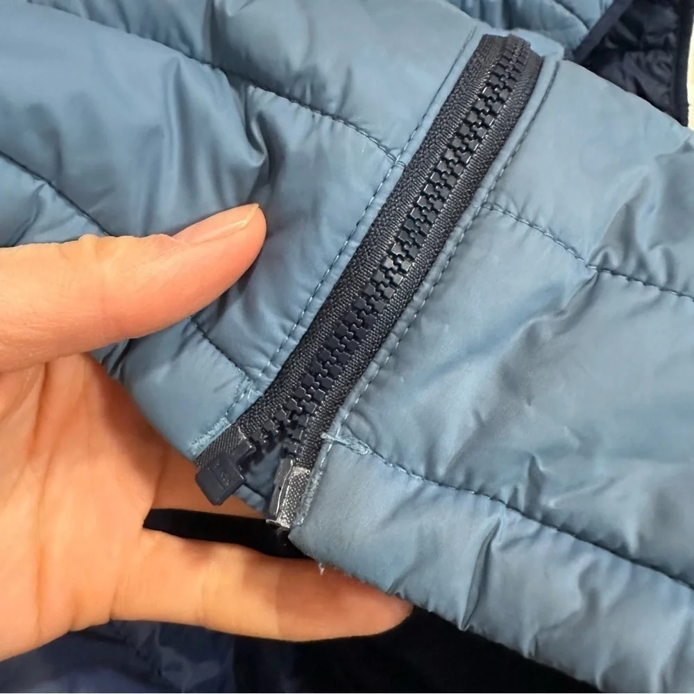 J crew Icelandic blue Kids' lightweight packable puffer jacket